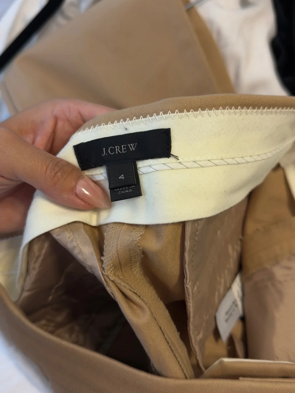 J. Crew Tan Cropped Chino Pants